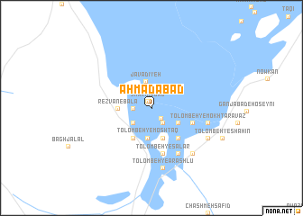 map of Aḩmadābād