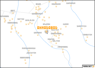 map of Aḩmadābād