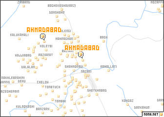 map of Aḩmadābād