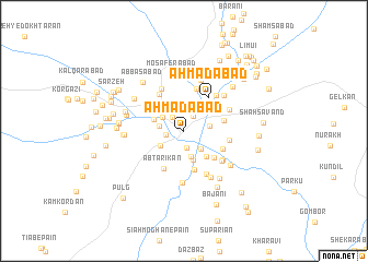 map of Aḩmadābād