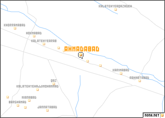 map of Aḩmadābād