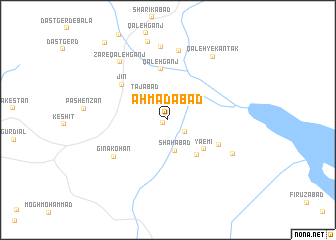 map of Aḩmadābād