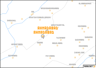 map of Aḩmadābād