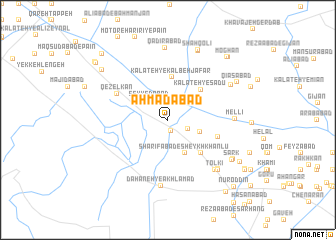 map of Aḩmadābād