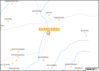 map of Aḩmadābād