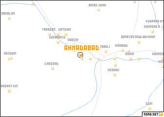 map of Aḩmadābād