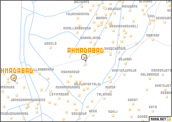 map of Ahmadābād