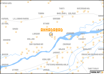 map of Ahmadābād