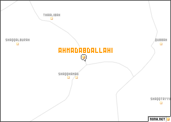 map of Aḩmad ‘Abd Allāhī