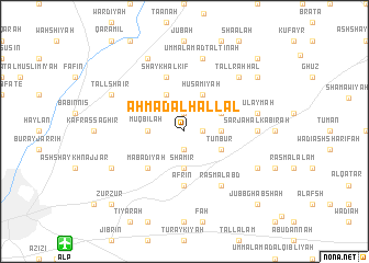 map of Aḩmad al Hallāl