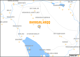 map of Aḩmad al Ḩaqq