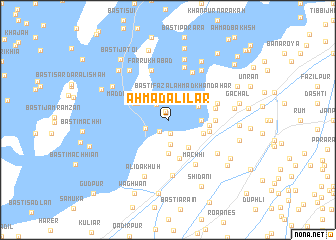 map of Ahmad Ali Lār