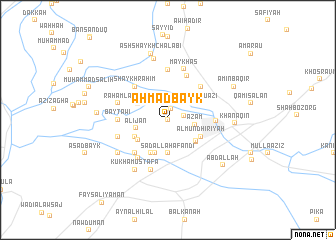 map of Aḩmad Bayk