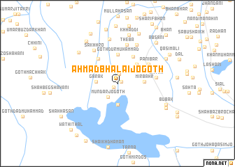 map of Ahmad Bhalāi jo Goth