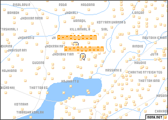 map of Ahmad da Wān