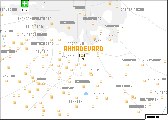 map of Aḩmad-e Vard