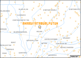 map of Aḩmadīyat Abū al Futūḩ