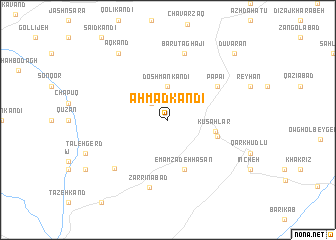 map of Aḩmad Kandī