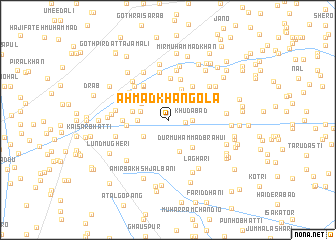 map of Ahmad Khān Gola