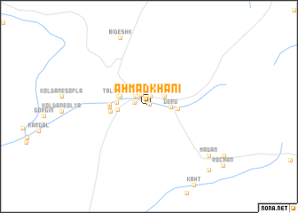 map of Aḩmad Khānī