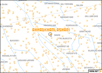 map of Ahmad Khān Lashāri