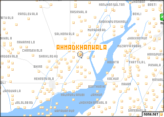 map of Ahmad Khānwāla