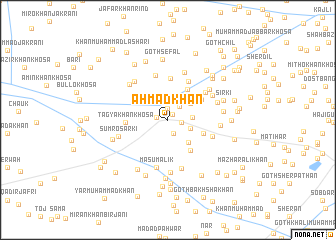 map of Ahmad Khān