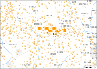 map of Ahmad Khān