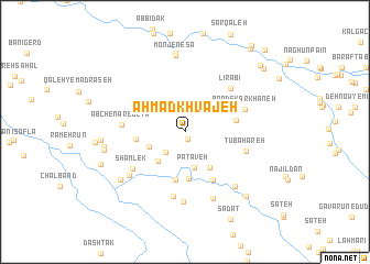 map of Aḩmad Khvājeh