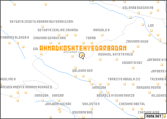 map of Aḩmad Koshteh-ye Dārbādām