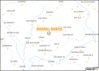 map of Aḩmad Lawand