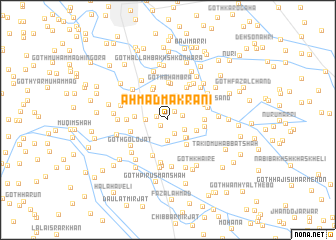 map of Ahmad Makrāni