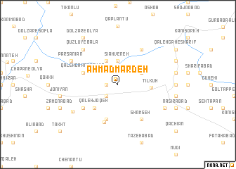 map of Aḩmad Mardeh