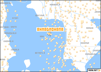 map of Ahmad Mohāna