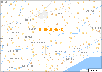 map of Ahmadnagar