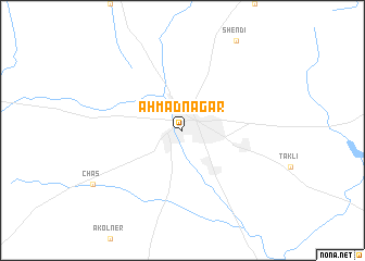 map of Ahmadnagar