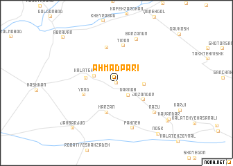 map of Aḩmad Parī