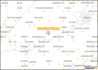 map of Aḩmad Rasūl