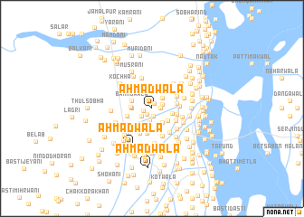 map of Ahmadwāla