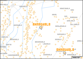 map of Ahmadwāla