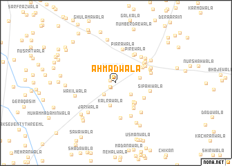 map of Ahmadwāla