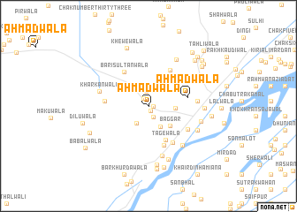 map of Ahmadwāla