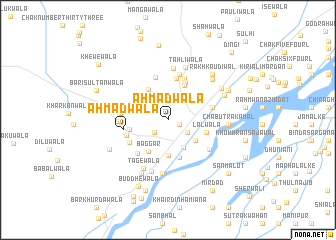 map of Ahmadwāla