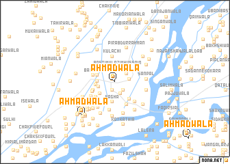 map of Ahmadwāla