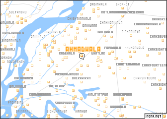 map of Ahmadwāla