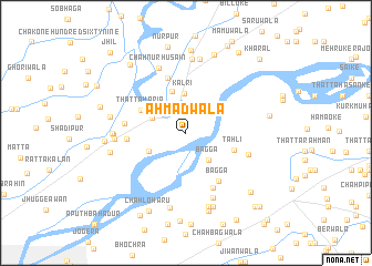 map of Ahmadwāla