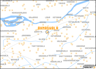 map of Ahmadwāla