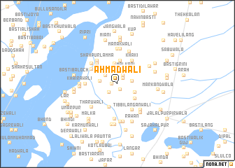 map of Ahmadwāli