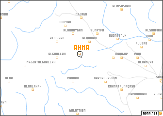 map of Aḩmā