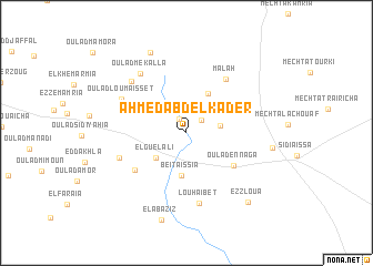 map of Ahmed Abd el Kader